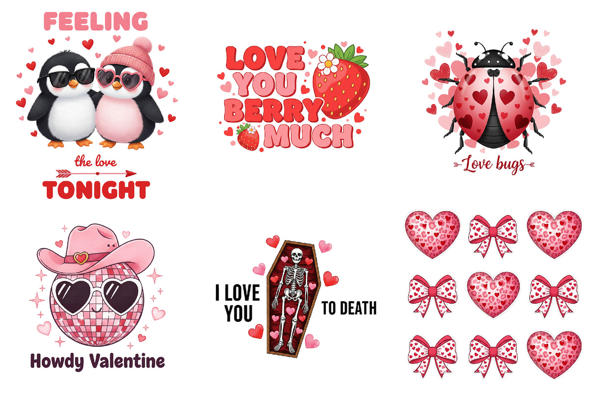 Funny Valentine Day Sublimation, an Illustration by DreamArtGraphic (Photo 3 of 4)