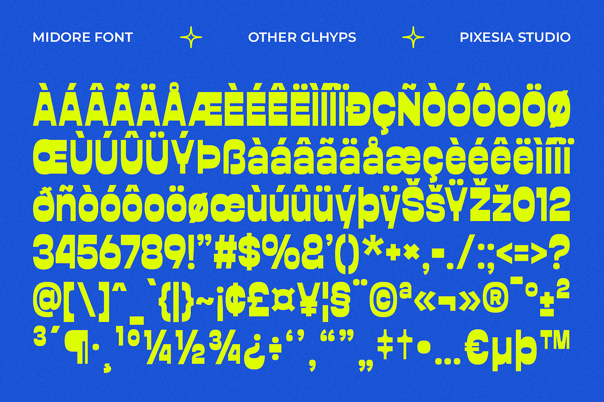 Midore - Bold Dislay Font, a Sans Serif Font by Pixesia Studio (Photo 11 of 12)