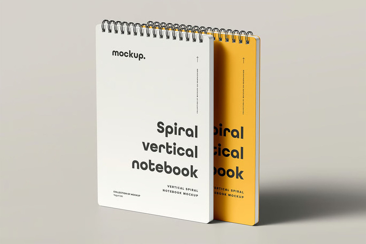 Spiral Notebook Mock-up, a Product Mockup by zippypixelstudio (Photo 4 of 14)