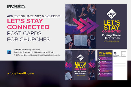 Let's Stay Connected COVID-19, a Card Template by IFBdesign