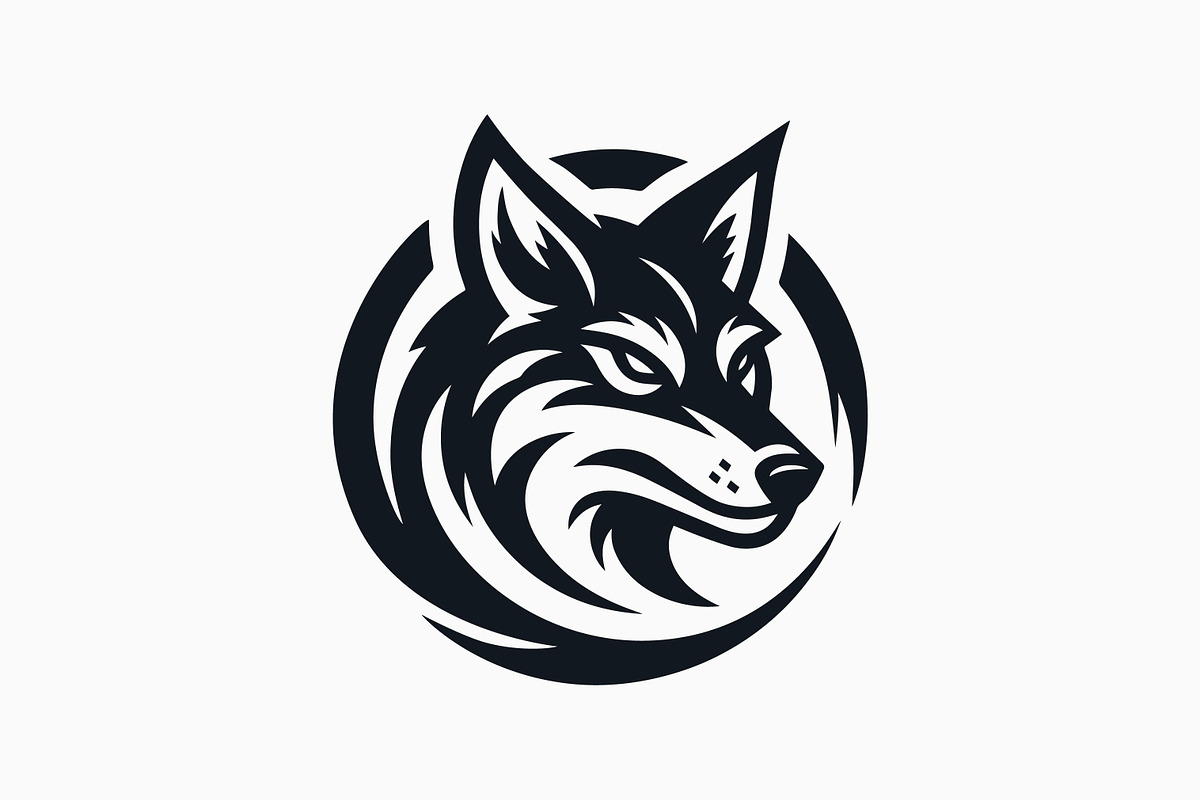Coyote Head Wolf Face Logo Wildlife, a Branding & Logo Template by Signatoro