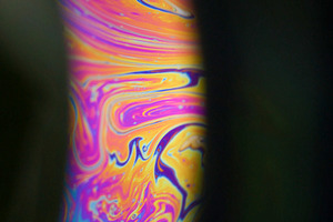 Rainbow oil paint mix multicolor round arch glow, a Background Photo by Photo Drive Studio