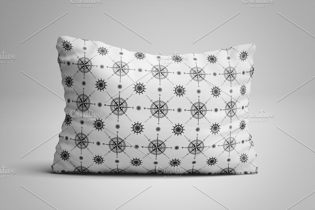 Vector Seamless Compass Pattern Set, a Texture Graphic by MSA-Graphics