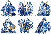 Whimsical Ghost Clipart Bundle, a Seasonal Illustration by Craft Nest (Thumbnail 3 of 8)