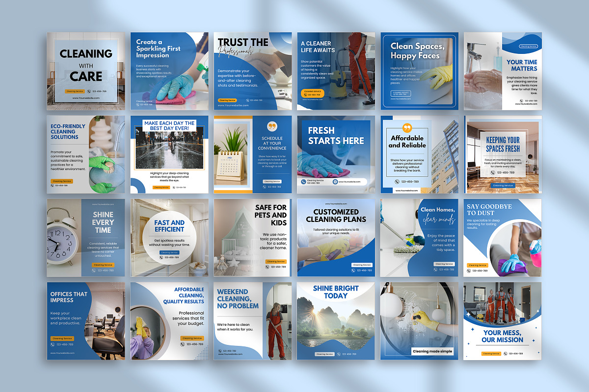 Cleaning Business Instagram Template, a Social Media Template by Snapybiz (Photo 4 of 8)