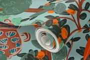 Chinoiserie jungle birds pattern, a Pattern Graphic by Cotton Melon pattern Shop (Thumbnail 5 of 6)