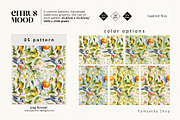 Citrus mood-summer seamless patterns, a Pattern Graphic by Pamyatka Shop (Thumbnail 9 of 13)