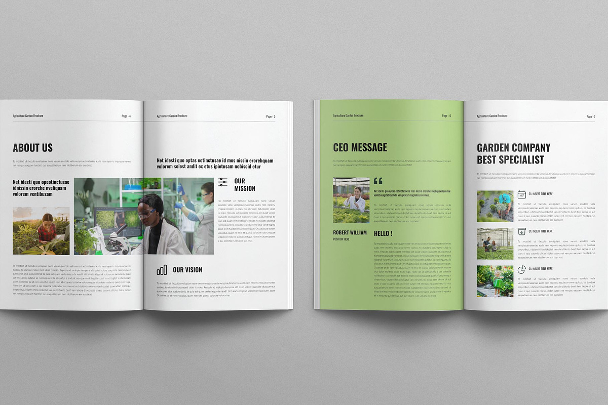 Agriculture Brochure Template, a Brochure Template by E-Type (Photo 3 of 7)