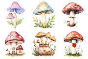 Cottagecore Retro Mushroom Clipart, an Illustration by Daily.Designs (Thumbnail 4 of 5)