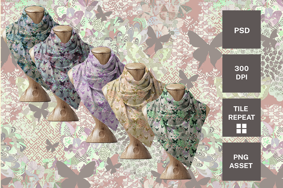 botanical butterfly, a Pattern Graphic by rumacorakstudio (Photo 6 of 6)