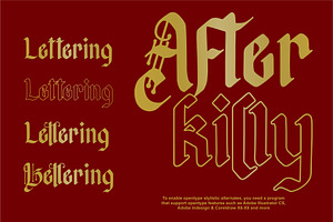 Afterkilly - Blackletter Typeface