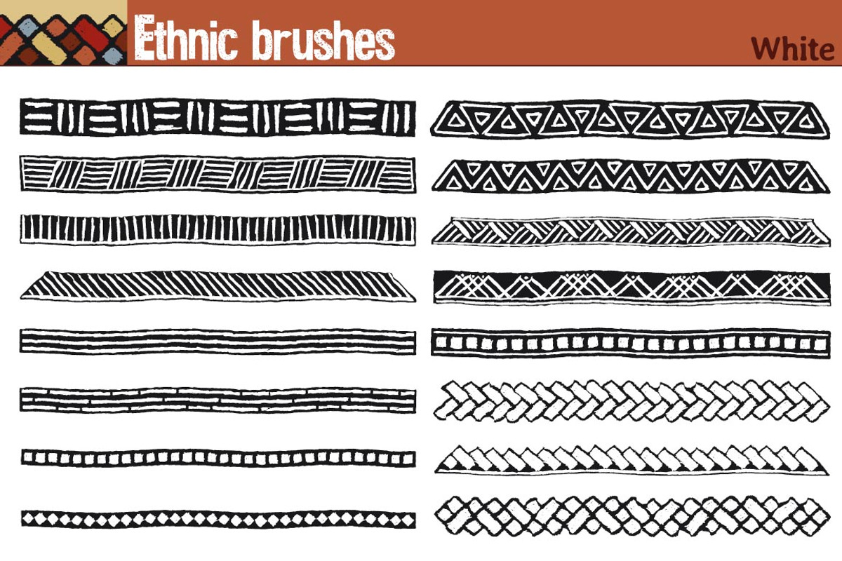 Ethnic brushes preview 8