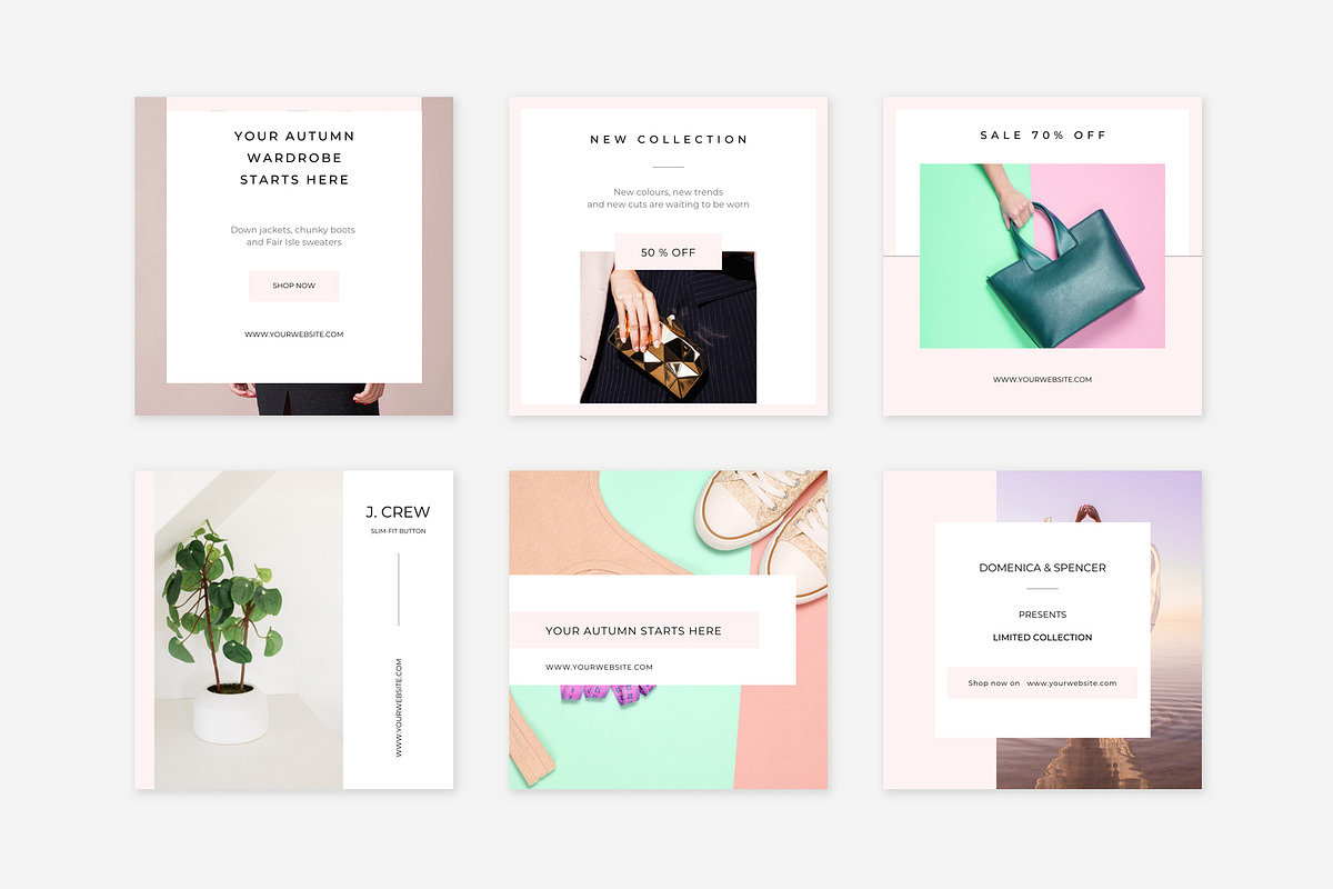 Pink CANVA instagram pack, a Social Media Template by Swiss_cube (Photo 6 of 8)