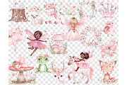 Fairy Clipart Bundle, an Animal Illustration by GlamArtZhanna (Thumbnail 5 of 6)