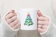 Colorful Glitter Coquette Christmas, an Illustration by Watercolor design (Thumbnail 6 of 6)