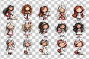 Nurse Clipart PNG Medical Girls Set, a Person Illustration by Nicolle's Colorful Art (Thumbnail 3 of 4)