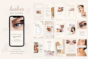 Eye Lashes Instagram Story Templates, a Social Media Template by ShopRShop (Thumbnail 1 of 9)