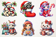 Christmas Characters Png, an Illustration by RobertsArt (Thumbnail 3 of 7)