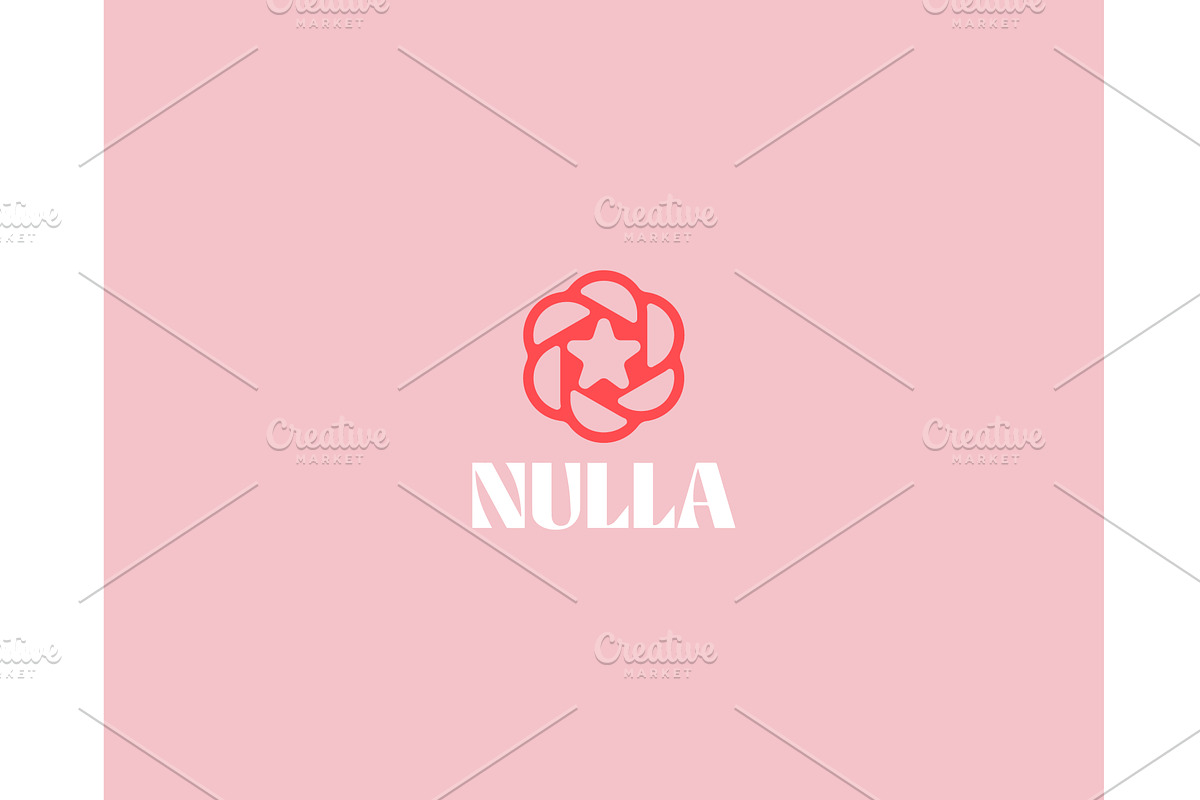A star logo in negative space, an Illustration by Bureau