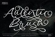 Autentic Brush, a Script Font by HRDR (Thumbnail 1 of 15)