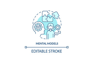 Mental Models Turquoise Concept Icon