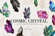 Cosmic Crystals, an Illustration by Luiz da Rolt Grathwohl (Thumbnail 1 of 4)