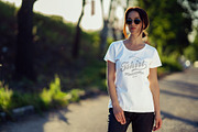 Female T-Shirt Mock-Up v4, a Shirt Mockup by 2dsight (Thumbnail 7 of 7)