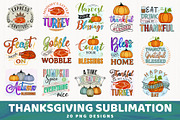 Thanksgiving Sublimation PNG Bundle, an Illustration by thefutive (Thumbnail 1 of 6)