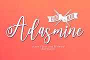 Adasmine Clean & Textured Script, a Script Font by Studio design (Thumbnail 2 of 22)
