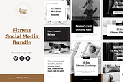 Fitness Social Media Template Bundle, a Social Media Template by January Made Design (Thumbnail 1 of 7)
