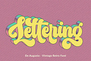 De Augusta - Vintage Retro Font, a Script Font by Subectype Studio (Thumbnail 5 of 10)