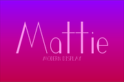 Mattie Typeface, a Sans Serif Font by DefayDesigns (Thumbnail 1 of 6)
