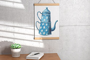 Watercolor 22 teapots set, a Food Illustration by My watercolor shop (Thumbnail 2 of 6)