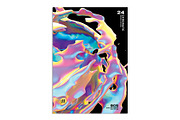 Abstract 3D Fluid Iridescent Posters, a Flyer Template by Black Cat Studio (Thumbnail 2 of 3)