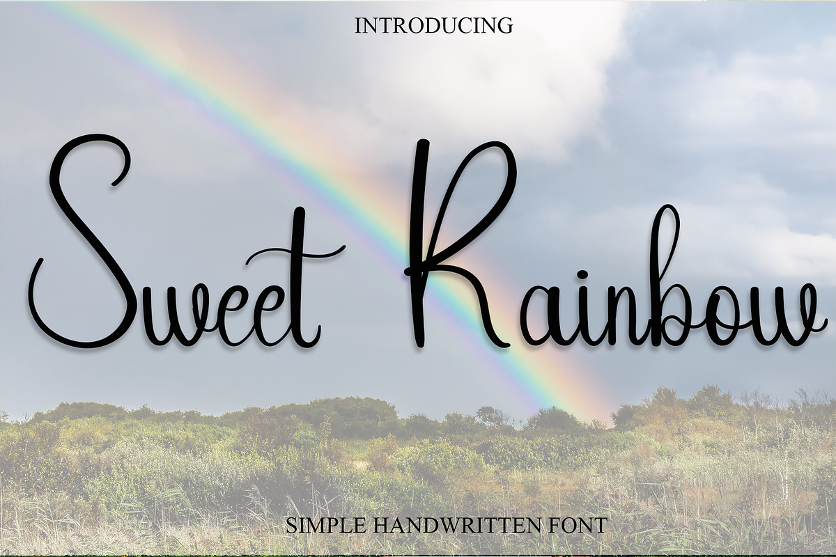 Sweet Rainbow, a Handwritten Font by InermediaSTUDIO (Photo 1 of 8)