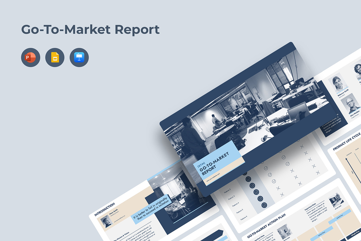 Go To Market Presentation Template, a Presentation Template by JetzTemplates (Photo 1 of 4)