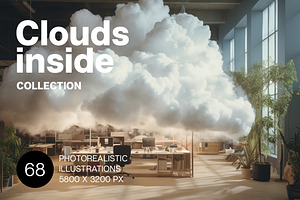 Clouds inside. 68 images, a Decorative Illustration by Handmadefont