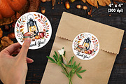 Fall Autumn Thank You Sticker Bundle, an Illustration by Actual Pixel (Thumbnail 16 of 22)