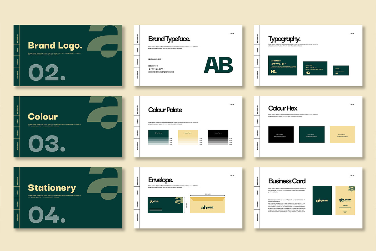 Modern And Clean Brand Guidelines, a Presentation Template by Mighty-Slide (Photo 3 of 4)