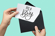 Hand Lettered Baby Shower Phrase Set, an Object Graphic by WinnieJean (Thumbnail 4 of 4)