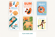 Summer Beach Clipart & Bikini Girls, a Person Illustration by Illustrations Lazarteva (Thumbnail 7 of 12)