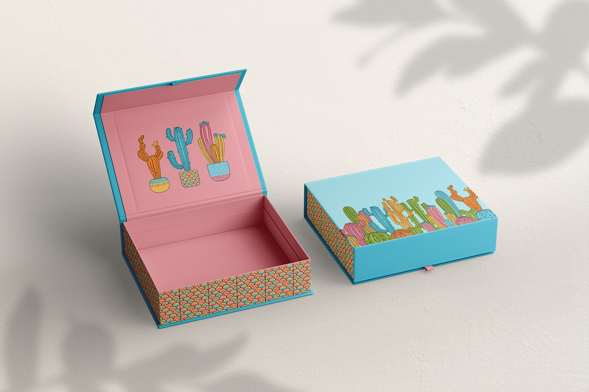 Cacti in flower pot home plants set, an Object Illustration by Neliakott ♥ (Photo 4 of 8)