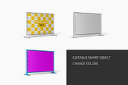 Press Wall Banner Mockup Set, an Advertising Mockup by Country4k (Thumbnail 2 of 4)