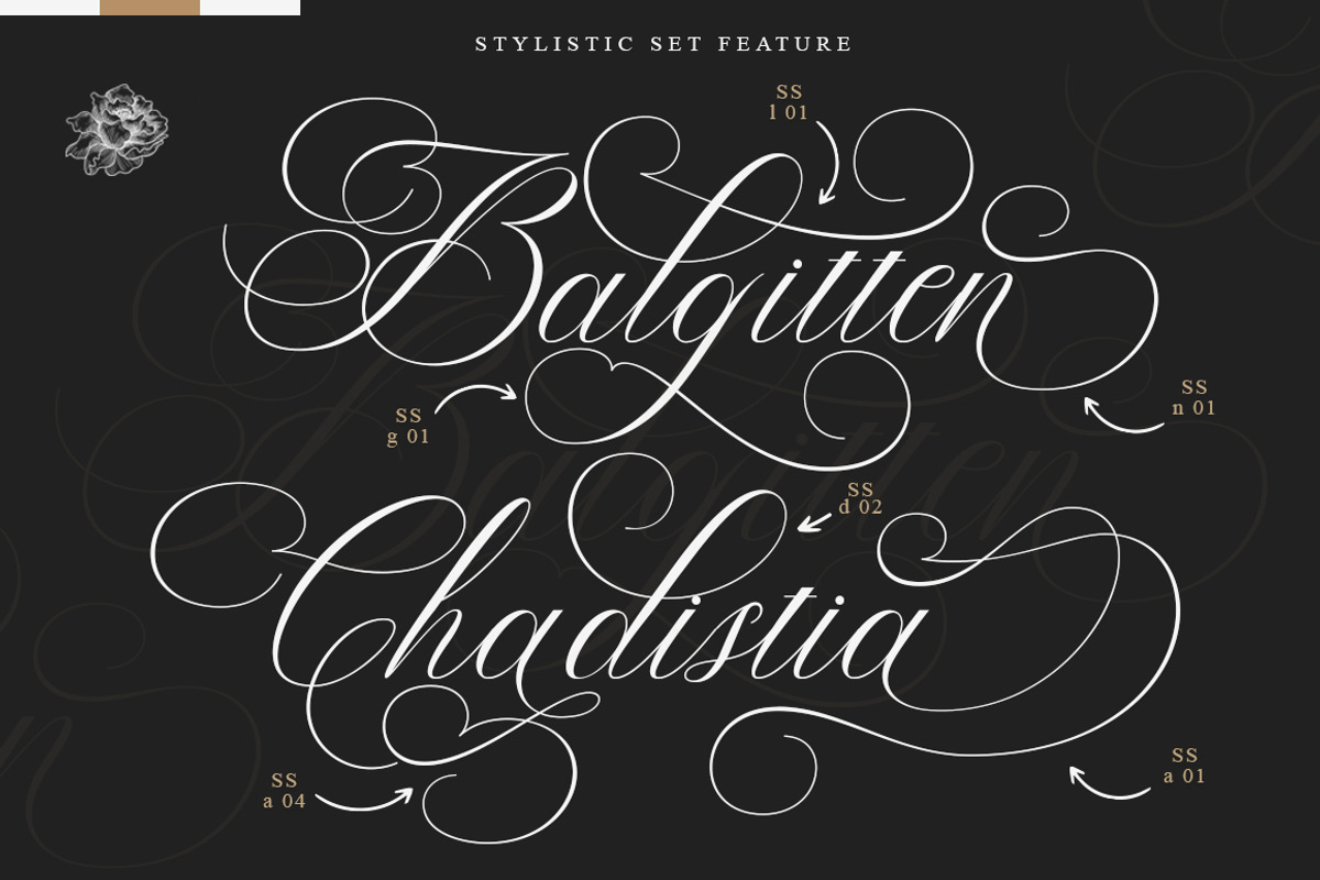 Balgitten Script, a Script Font by IM Studio (Photo 2 of 8)