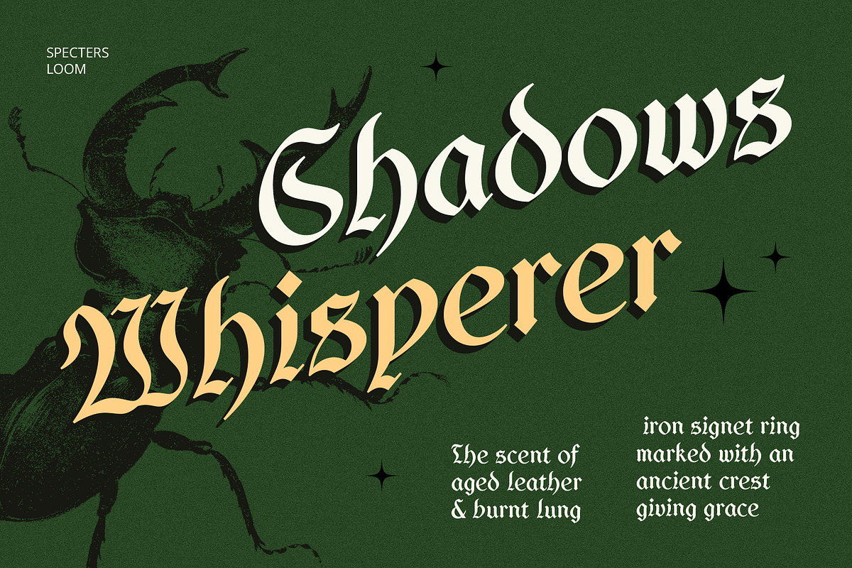 CS Quicker – Blackletter Font, a Blackletter Font by Craft Supply Co. (Photo 4 of 8)