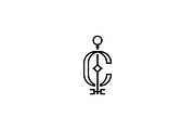 Minimalist Letter C with Key Logo, a Branding & Logo Template by Luxury Logos (Thumbnail 3 of 4)