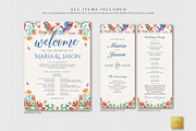 Mexican Wedding Program | CANVA, a Stationery Template by Creative Market (Thumbnail 3 of 6)