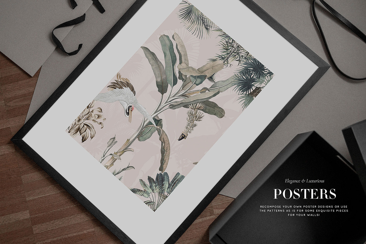 Exotic, Elegant Tropical Prints, a Pattern Graphic by Pink Linen (Photo 7 of 12)