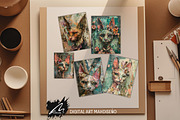 Whimsical Doll Cat Scrapbook Pages, an Animal Illustration by Digital Art Mahdiseño (Thumbnail 10 of 10)