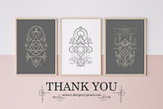 Sacred Geometry Triangle Moon, a Decorative Illustration by azhartz (Thumbnail 4 of 4)